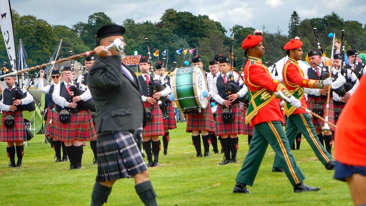 Bridge of Allan 2023 Drum Major Competition with inspection and Mace