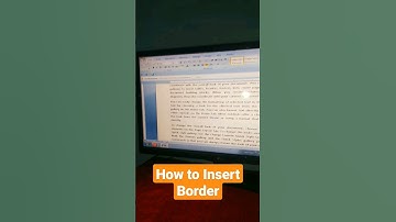 How to insert borders in paragraph #trending #shorts