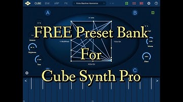 CUBE Synth Pro - 74 Free Patches by Les Production Zvon - Let’s Play - Live iPad Demo