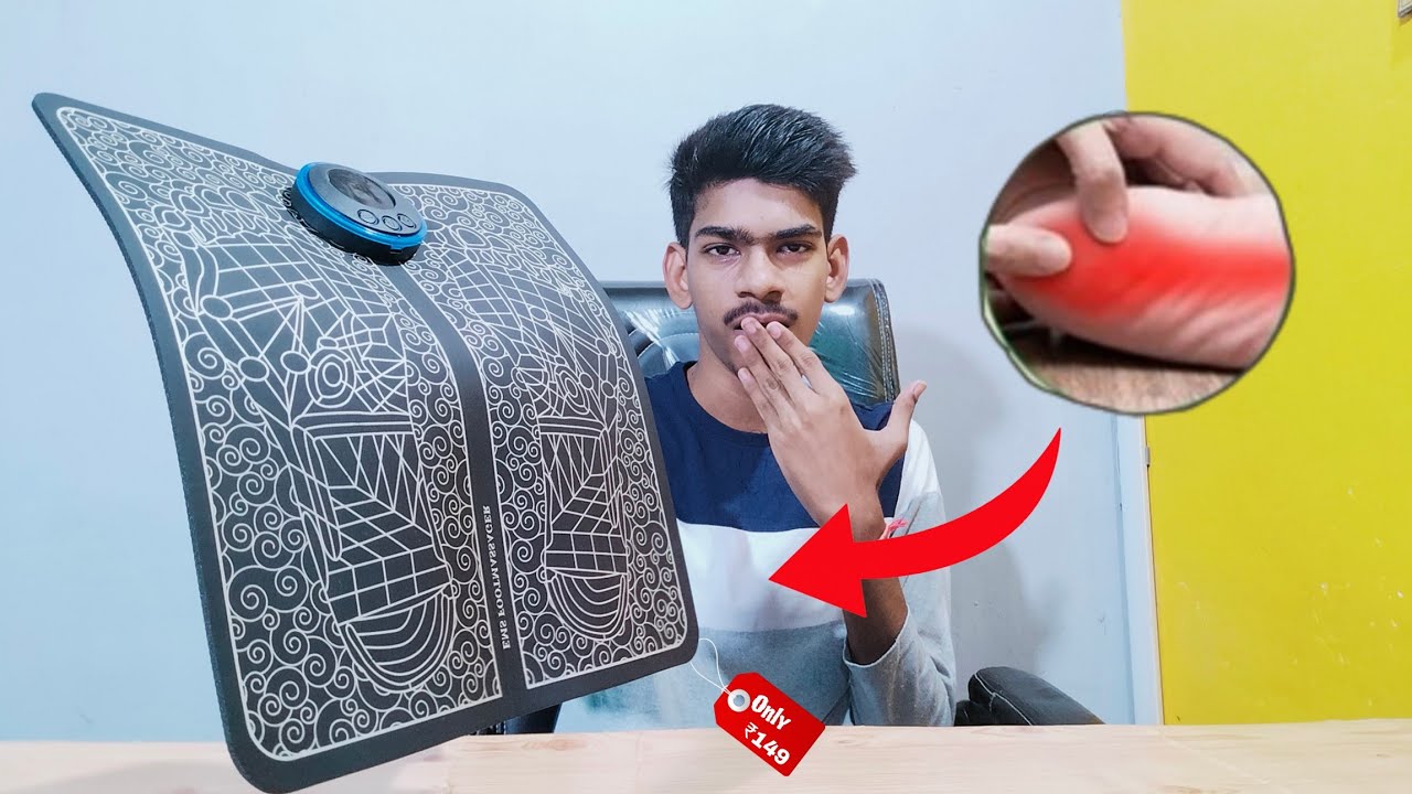 Portable Foot Massager For Legs, Body, Feet, Heel Pain Relief With 8 Mode and 19 Strength Level