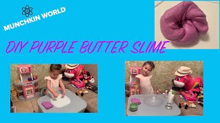 DIY Purple Butter Slime