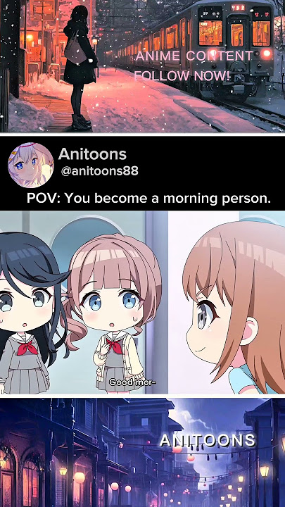 Ketika kamu jadi orang pagi 😆 ~ Kamu orang pagi? 👀 #anime #animeedits #trending