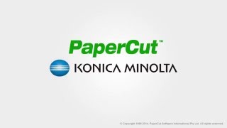 Tutorial: Papercut MF Print Management Software op een Konica Minolta Bizhub screenshot 1