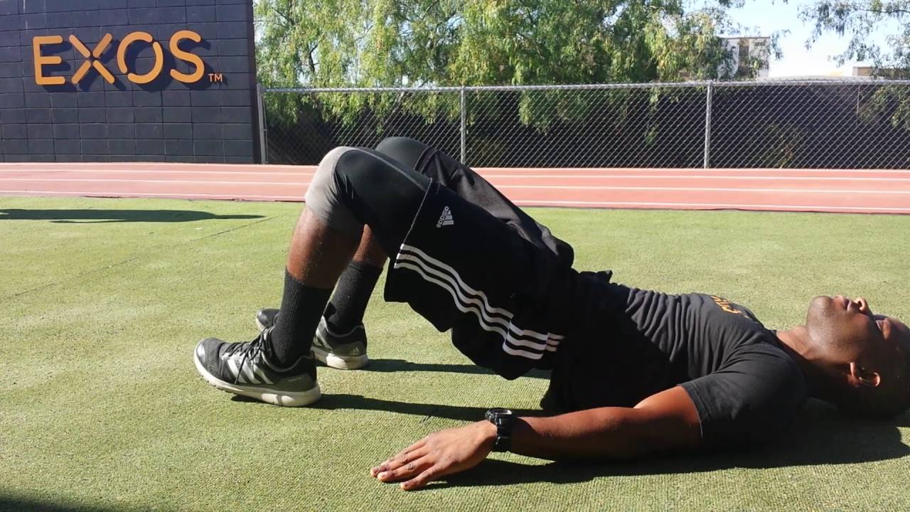 Glute bridge with low back/lumbar flexion. YouTube