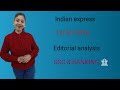 Editorial analysis 14th January, 2026 | Grammar, vocab , reading|