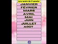 French Months Months In French Learn Months In French