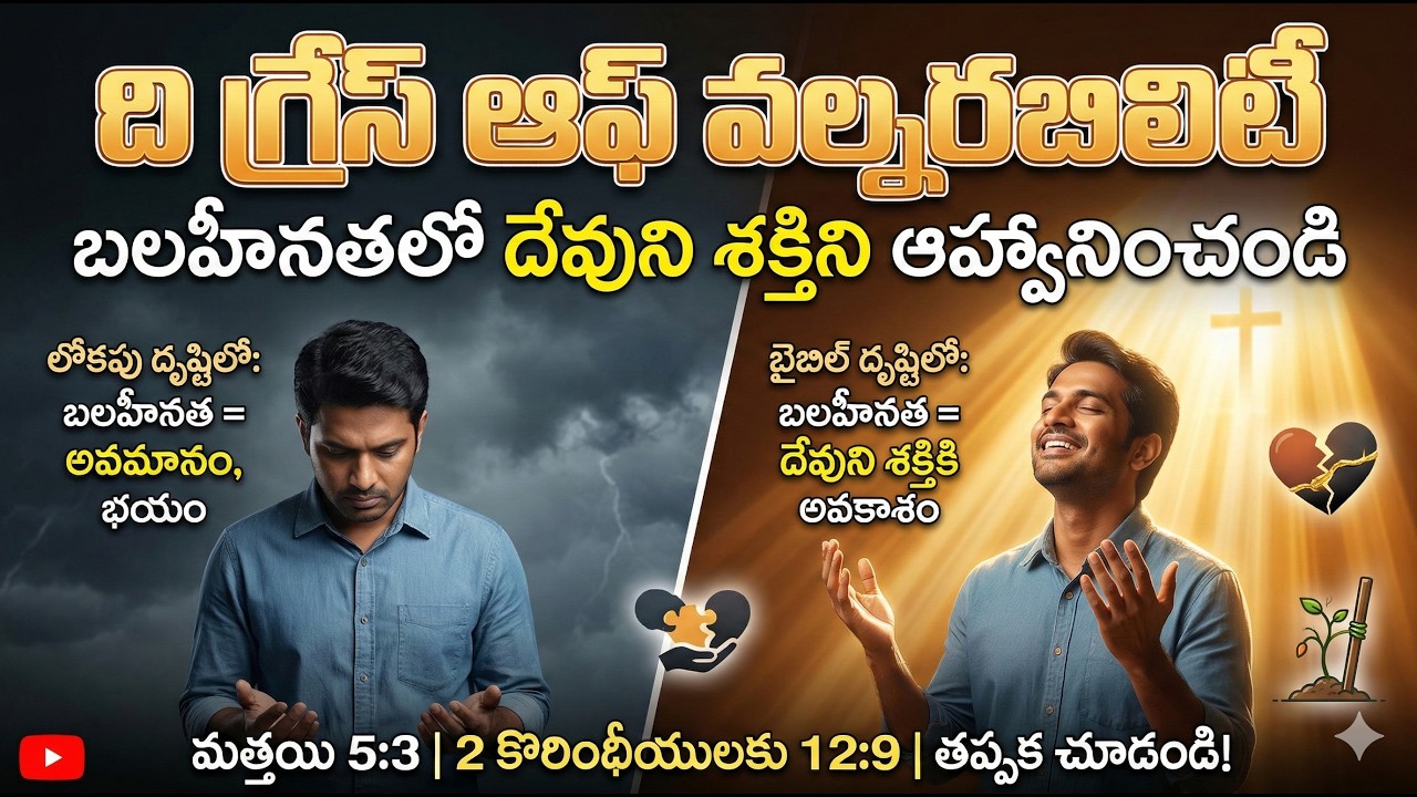 LENT2026|DAY15| ది గ్రేస్ ఆఫ్ వల్నరబిలిటీ|The Grace of Vulnerability