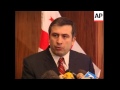 Saakashvili presser following vote, supporters, voxpops