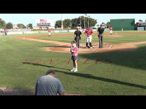 Kelly Anne Logan #4 National Anthem Brevard County...