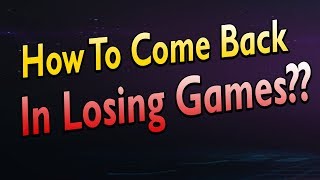 How to come back when you're behind by using trades