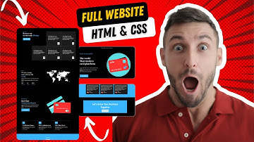 Full website in HTML and CSS. Unique Style | Flex box | UI UX | #html #css