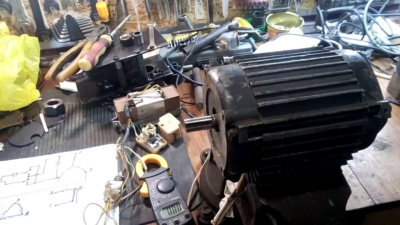 Автоматический пуск асинхронного электродвигателя с поддержанием ...