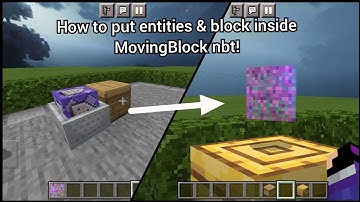 How To Put Entities and Blocks Inside MovingBlock NBT! Toolbox NBT