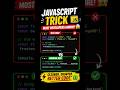 JavaScript Trick Most Developers Ignore 😳 #coding #javascript #react #webdevelopment #frontendcourse