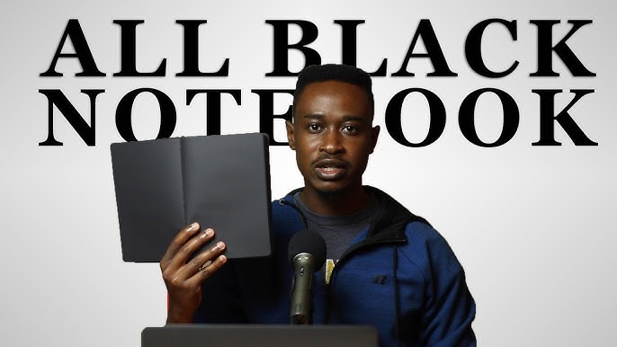 All Black Notebook with Pen - Blvck Paris 