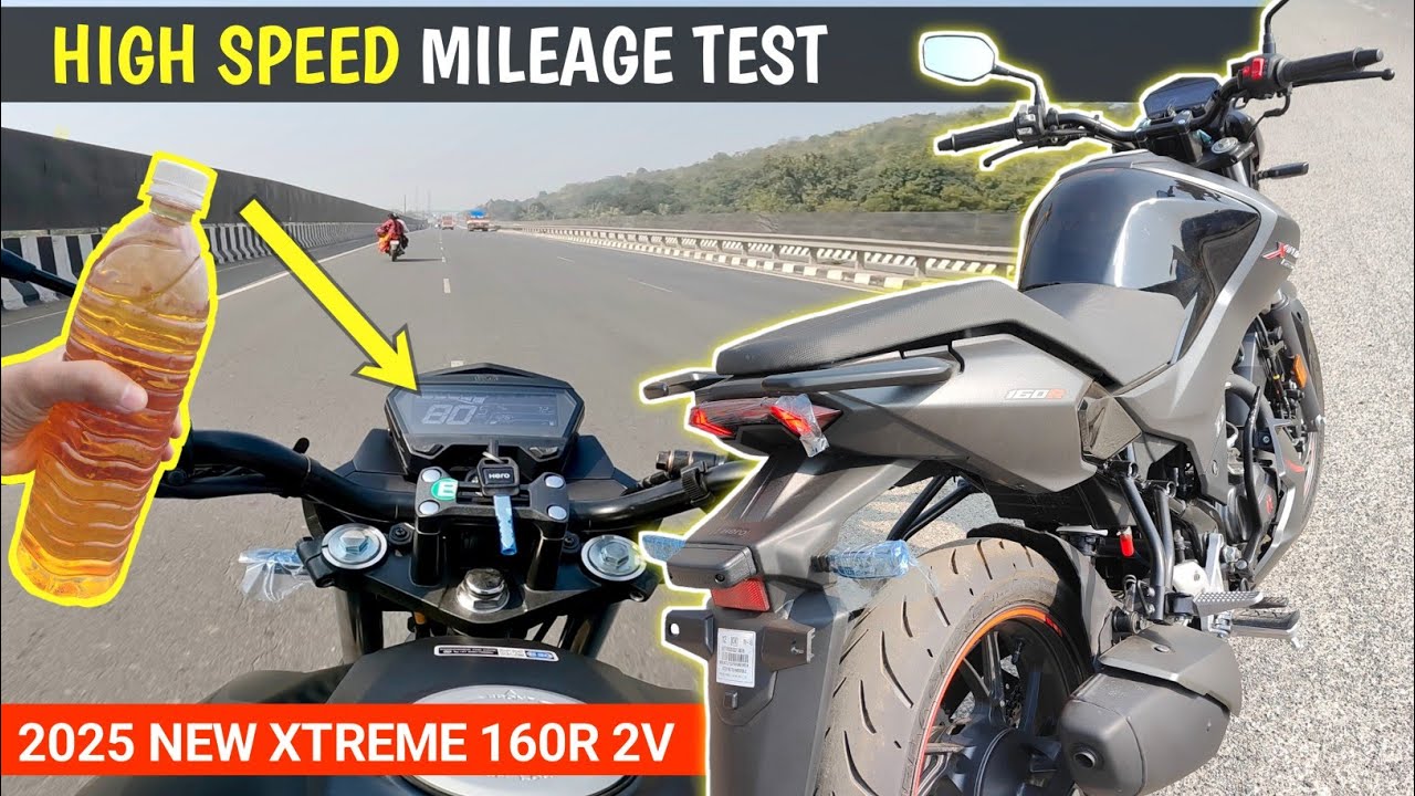 🚀Xtreme 160R 2V Mileage Test 2025 |New Xtreme 160R 2V Mileage Test| Hero Xtreme 160R 2V Mileage Test