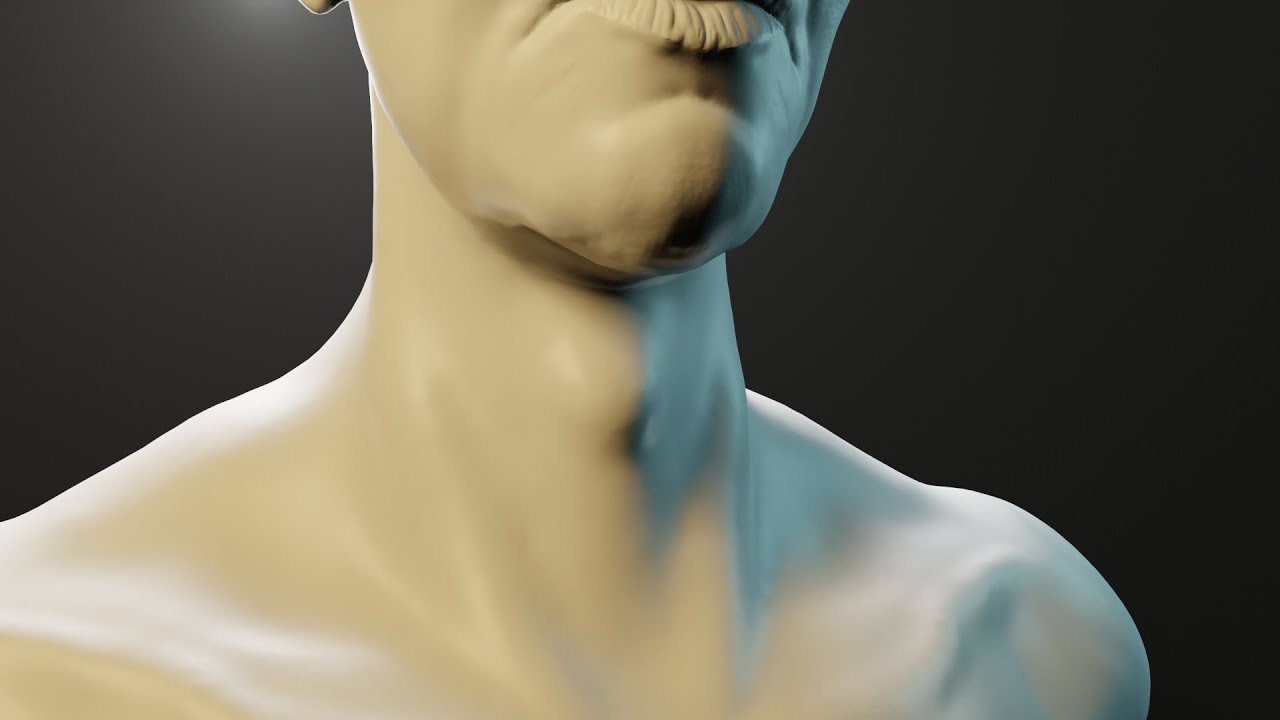 Sculpt A More Realistic Neck - Blender Sculpting and Anatomy Tutorial 