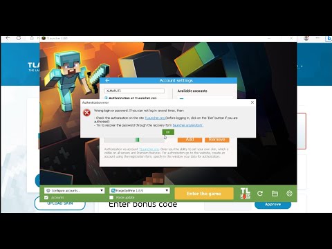 HOW To Fix tlauncher account authentication error while sign in | VR Redux Gamer's
