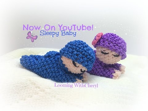 Rainbow Loom Sleepy Baby Doll Loomigurumi Amigurumi Hook Only детка Лумигуруми