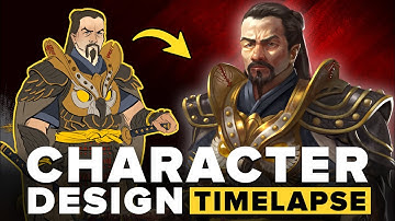 The Owl Shogun - Samurai Character Concept Art Timelapse