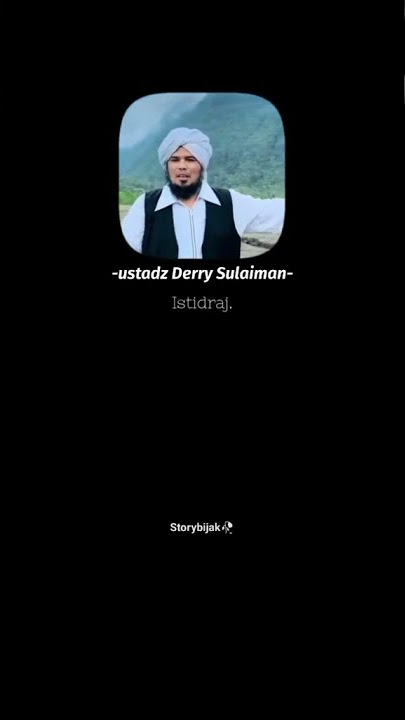 istidraj#ustadzderrysulaiman #storywa