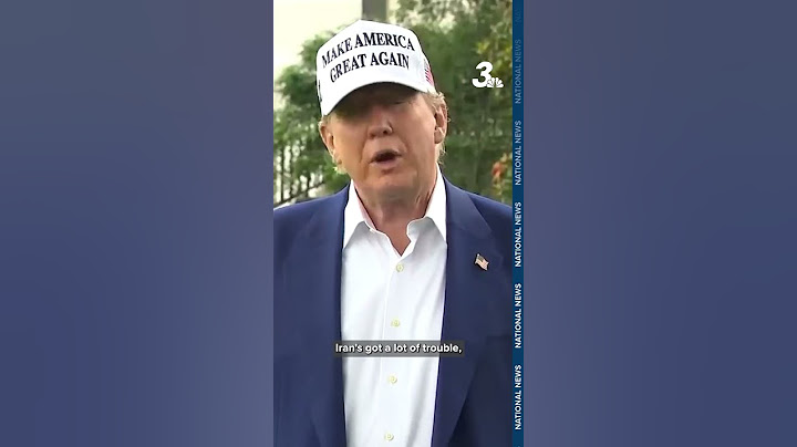 Trump: "You don't think I'm seriously going to answer that question."
