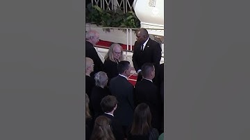 Thumbnail of Former Pres. Jimmy Carter arrives to attend tribute service for his late wife, Rosalynn Carter