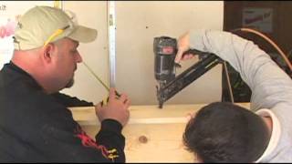 Remodeling host Juan Rivera and Darrell Beer show you how easy it is to build a mantel surround for a fireplace.