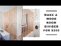 Build A Wood Room Partition/Divider Step By Step Time Lapse