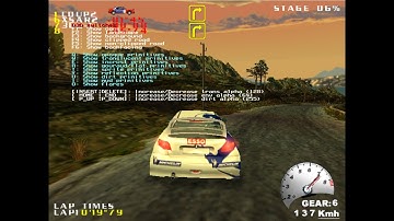 A prototype for V-Rally 2 Expert Edition Dreamcast whit Debug Menu