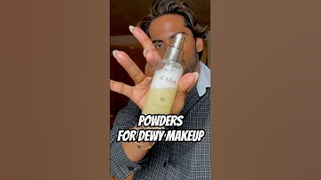 LEARN HOW TO USE SETTING POWDER IN DEWY MAKEUP! 👍🏽 #makeup #settingpowder #dewymakeup