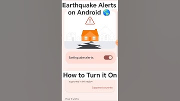 How to turn on Earthquake Alerts in Settings on an Android Phone #ytshorts #earthquake #earthquakes