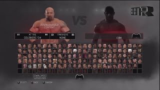 WWE 2K17 Character Select Screen Including All DLC Packs Roster PS3/360