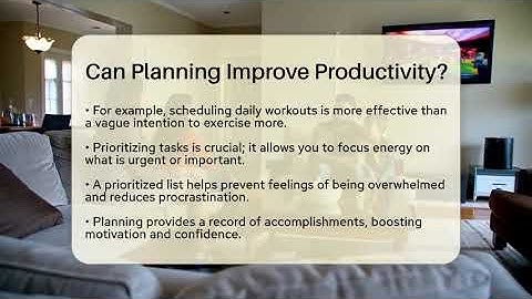 Can Planning Improve Productivity? - The Personal Growth Path