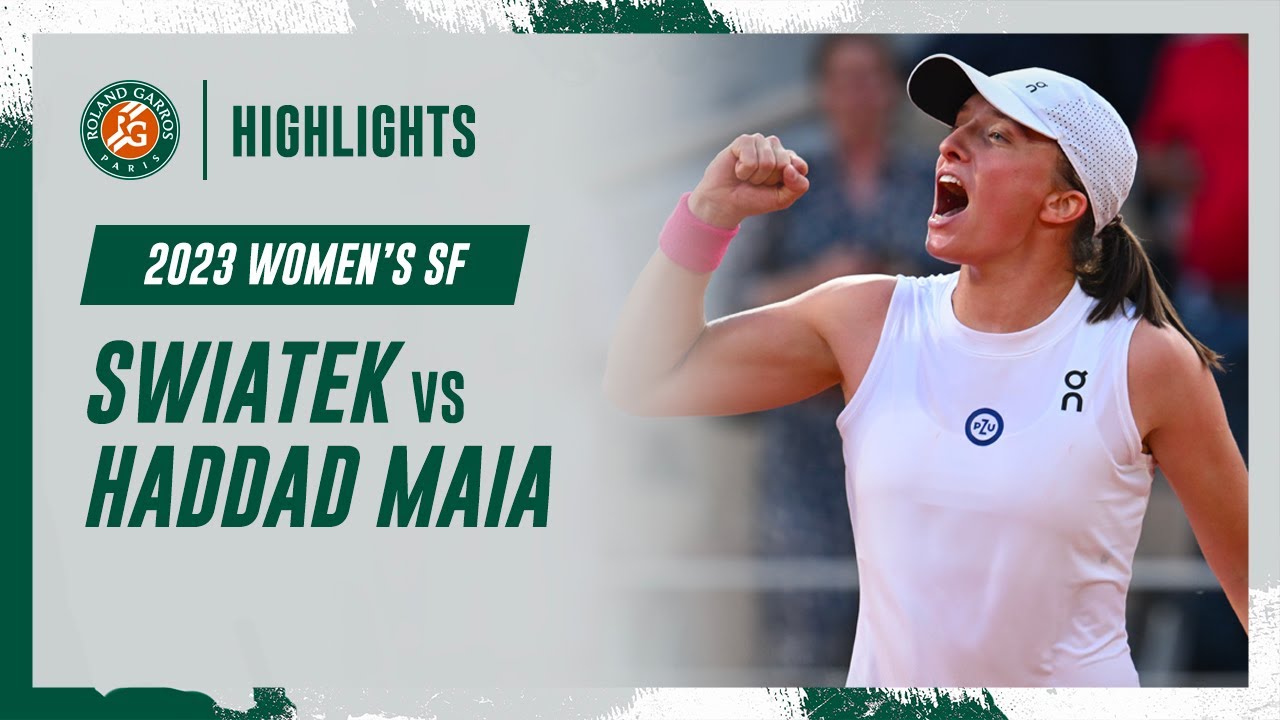 Iga Swiatek vs Beatriz Haddad Maia - Semifinals Highlights I Roland-Garros 2023