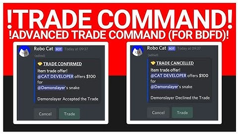 !How To Make a Advanced Trade Command With Buttons (For BDFD)!