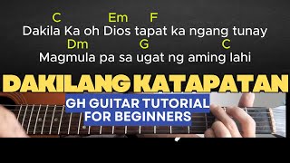 Dakilang Katapatan Worship Guitar Tutorial With Chords And Lyrics