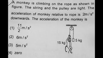 Motion of Monkey wrt Rope over pulley and mass numerical