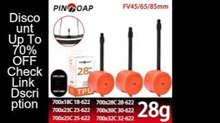 PINMOAP 1/2PCS Bicycle Tpu Inner Tube 28g Ultra Light French Nozzle Road Bike Inner Tube 700x18/23/2