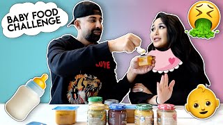 Baby Food Challenge (Laura Gets Sick) | Dhar and Laura
