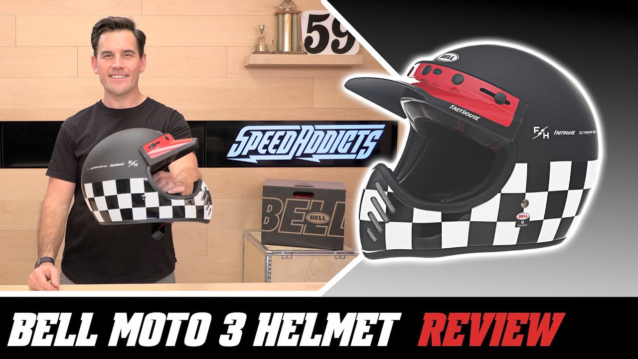 Bell Moto 3 Helmet Review at SpeedAddicts.com - YouTube
