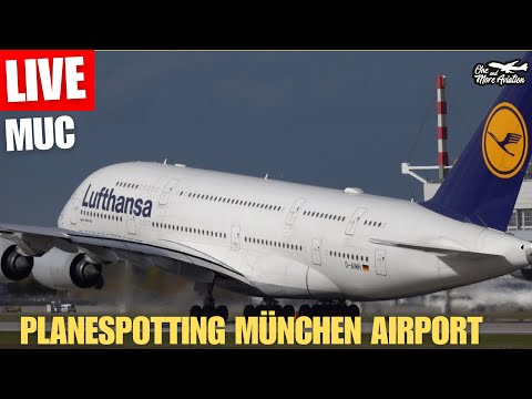 🔴Live Planespotting München Airport Waterspray Action 🎥 3.Tag MUC 🛫