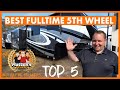Matts RV Reviews TOP 5 Fulltime 5th Wheels for 2021