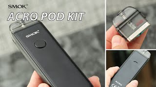Smok Acro Pod Kit 25W, Air & Button Vape, 0.69'' Screen