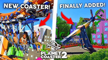 FIRST LOOK Planet Coaster NEW Coasters & Rides! DLC & Free Update