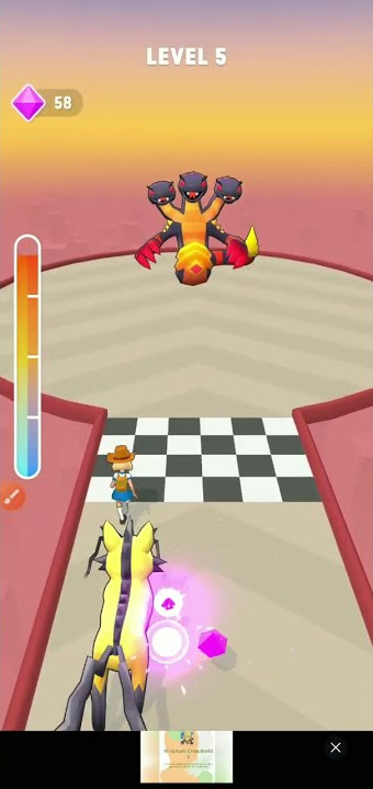 GAMES SANTAI MONSTER SQUAT RUSH PART 4 #shorts   #savethedoge   #fyp   #mobilegames