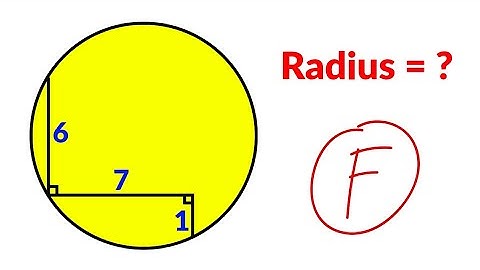 A Nice Geometry Problem | Find the radius of the circle