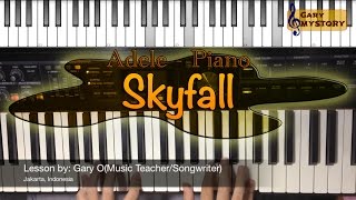 Skyfall - Adele Easy Piano Tutorial Video (Keyboard Lesson With Free Piano Sheet Music)