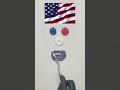 Red + Blue + White = ? 🇺🇸 | Satisfying American Flag Mix! #paintmixing #satisfying #art #relaxing