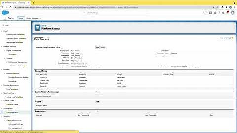 How to create a PlatformEvent in Salesforce